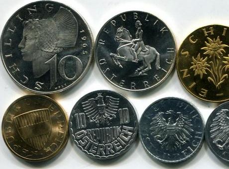 Osztrák schilling pénzérmék